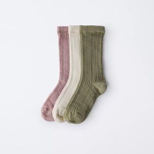 ZARA THREE-PACK OF TEXTURED SOCKS